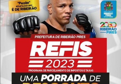 Prefeitura de Ribeirão Pires começa o REFIS 2023 no dia 17 de julho.
