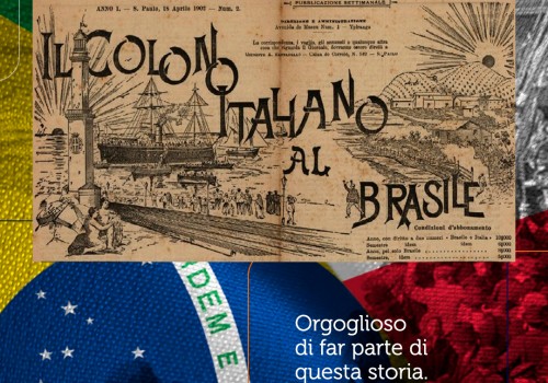 Conteto: Um empresa celebrando os 150 Anos de imigração Italiana no Brasil.