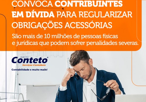 Receita Federal convoca contribuintes em dívida para regularizar obrigações acessórias